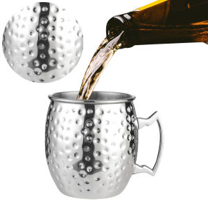 【New Arrival】 Versatile Stainless Steel Moscow Mule Mug for Refreshing Drinks 16oz Durable and Easy to Clean