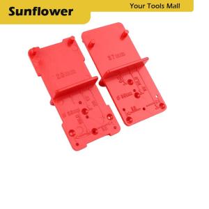 🎀🎁【Special price】Sun แม่แบบสำหรับติดตั้งตู้เครื่องมืองานไม้ขนาด28 35-37มม. ตัวเจาะรูบานพับตัวระบุตำแหน่งตัวเปิดงานไม้พลาสติก