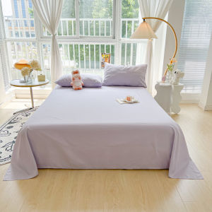 Alls Wonderland Hotel Cotton Bedsheet Flatsheet Solid Color Cheap Bedsheet Single Queen King