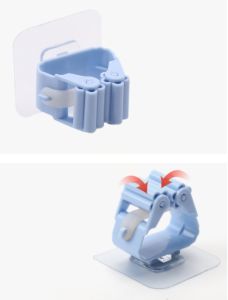 ที่แขวนไม้ถูพื้น ที่แขวนไม้กวาด อุปกรณ์แขวนไม้ม็อบ ตะขอแขวน ไม้กวาด ไม่ต้องเจาะผนัง