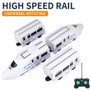 RC Whoosh dengan Lampu Suara Mainan Kereta Api Cepat Remote Control RC High Speed Train Mobil Remote Anak