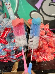 Pembersih Botol Susu 2in1 Baby Bottle & Nipple Brush NININANO Sikat Botol Susu Bayi + Free Sikat Dot