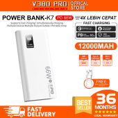 V380 PRO powerbank 200000mah original fast charging PD66W outdoors portable power source Super large capacity charging station 12000mah 30000mah 50000mAh 80000MAH