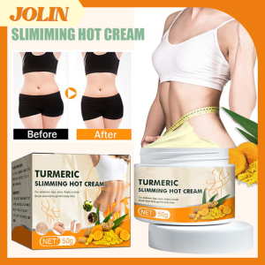 Turmeric Slimming Hot Cream OUHOE 5 Days Fat Burning Cream Body Shaping Fat Burning Weight Loss 50g