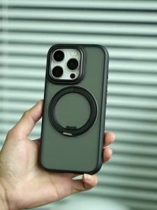 360 ° Rotation Ring Stand Magnetic Case For iPhone 13 14 15 16 17 18 Pro Max Matte Military Shockproof Armor Cover For Magsafe2026