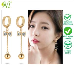 [HCM]Bông tai nữ kẹp đá dễ thương Khuyên tai nữ hình tròn Khuyên tai nữ hình giọt nước - Người Đẹp Vì Lụa