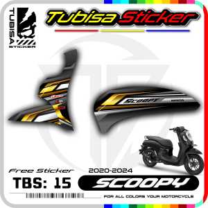 Stiker Striping Scoopy New 2021 - Sticker Striping List Variasi Motor Scoopy New 2021. TBS.15