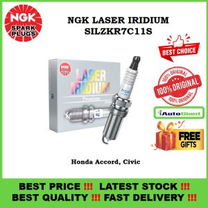 PALAM PENCUCUH KERETA NGK IRIDIUM PLUG SILZKR7C11S (4 PCS) PACK HONDA ACCORD 2.0 (13) CIVIC 1.8 2.0 (13 16) CRV 2.0 (13 17)