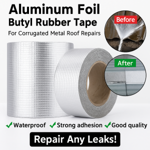 Strong Waterproof Leak-trapping Tape High-strength Adhesion Simple Operation High Temperature Resistance Aluminum Foil Waterproof Tape