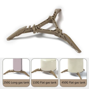 Gas đế hộp có thể gập lại bình gas giá đỡ điện thoại máy tính bảng bình đựng Ga Giá ba chân Cartridge chủ sở hữu cho trại những buổi dã ngoại bikepacking