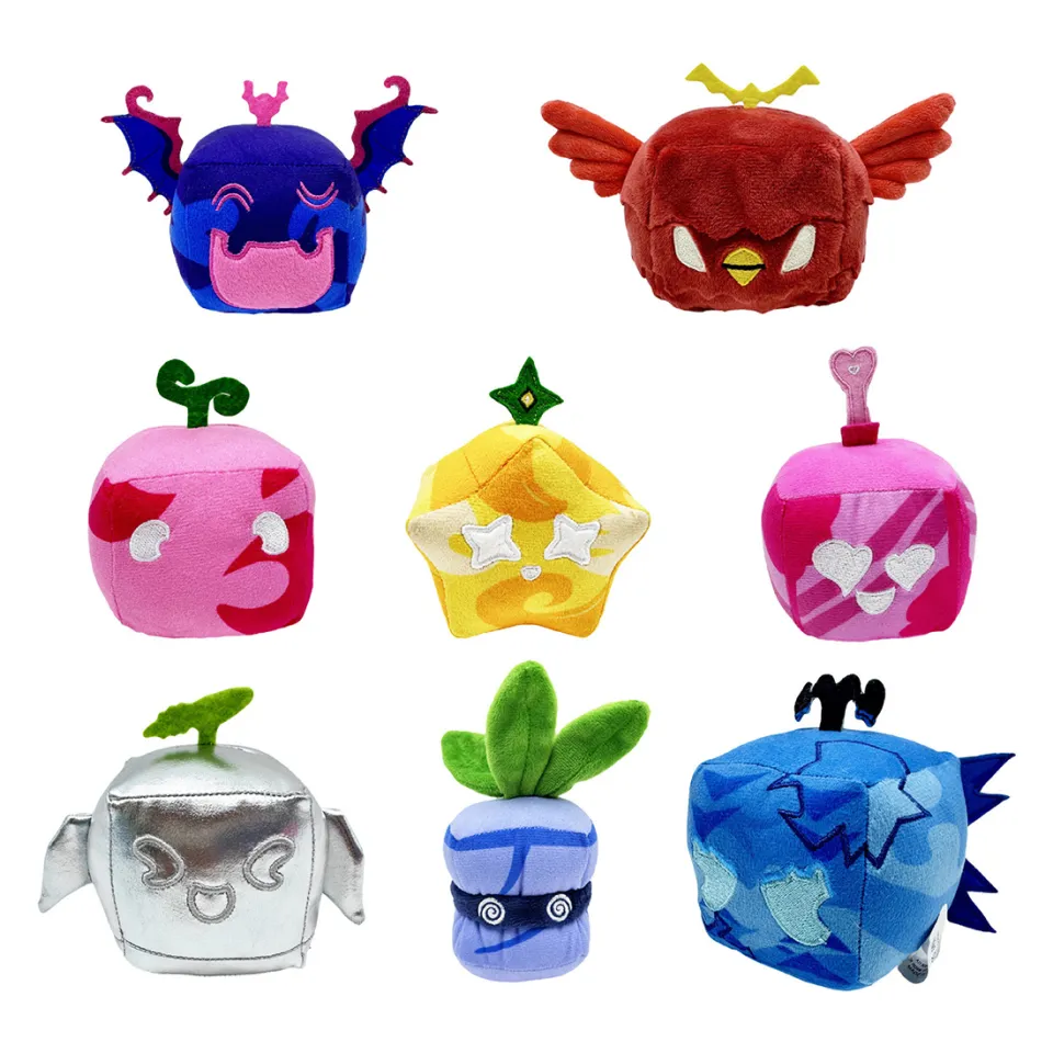 Rytanda Anime Game Blox Fruits Plush Toys Fruit Leopard Pattern