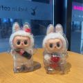 (Ready Stock) Kebidumei 2pcs labubu Dolls Protective Case V2 V1 Transparent Protective Acrylic Case  Waterproof Storage Keychain Bags LABUBU Dolls Accessories. 