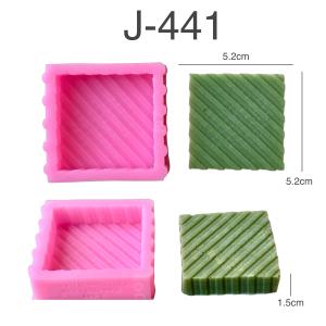 แม่พิมพ์ขนม สงกรานต์ ดอกไม้ไทย ขันเงิน ขวดน้ำอบ อัพเดตลายใหม่J-441 สี่เหลี่ยม