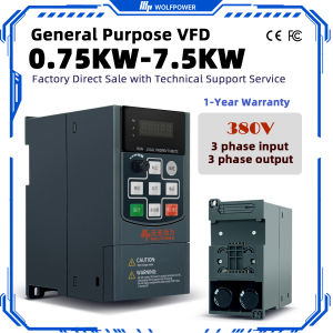 Wolfpower Biến tần năng lượng mặt trời 0.75KW đến 220KW biến tần VFD năng lượng mặt trời dòng VT80 cho đầu vào AC220V/AC380V điều khiển V/F vector PWM dẫn động động cơ năng lượng mặt trời cho tưới tiêu nông nghiệp cấp nước