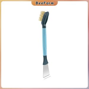 BeeFarm Dual Head Cleaning Brush with Scraper Copper Wire Bristle Gap Cleaner for Gas Stove Range Hood