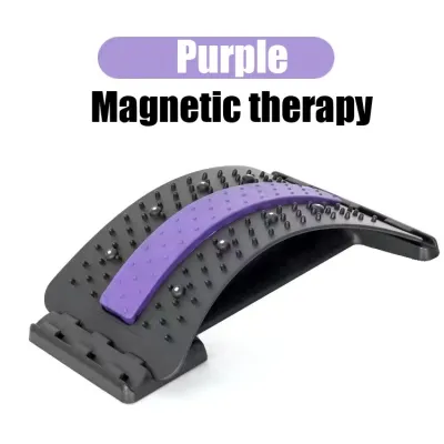 Back Stretcher Lumbar Support Corrector Adjustable Massager Back Stretcher Relieve Pain Relax Tool Magnetic Therapy Lumbar Reliever Back Spine Straightener 腰椎矫正器