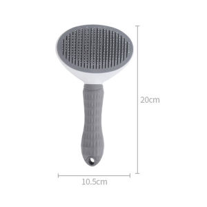 Timikimi Pet Comb Self-Cleaning Slicker Brush with Comb for Removing Loose Fur