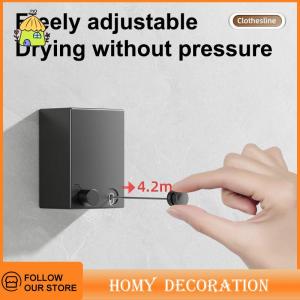 🎄【Special price】🎄Shao ราวตากผ้าแบบไม่เจาะรูสำหรับใช้ในร่มอุปกรณ์สำหรับแขวนในห้องน้ำระเบียงแบบยืดหดได้