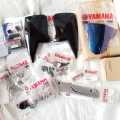 KIT ACCESSORIES AKSESORIS COVER COWLING COWL + COVER TUTUP PELINDUNG KNALPOT + VISOR WARNA BUNGLON + SLIDER SLIDDER ENGINE GUARD PELINDUNG MESIN SET + USB CHARGER HP YAMAHA NEW VIXION NVA ORIGINAL ORISINIL ORI ASLI YGP 90798-C013. 