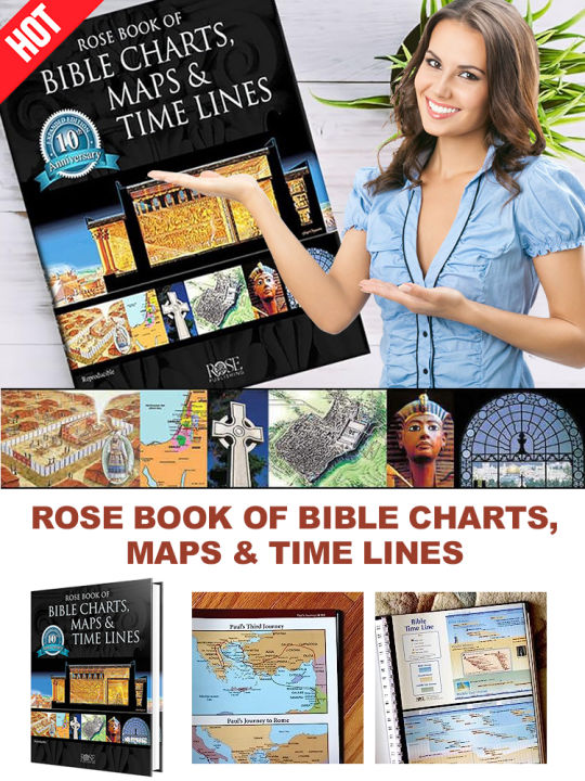 Bible Charts Maps And Timeline Rose Book Of Bible Charts And Maps Bible ...
