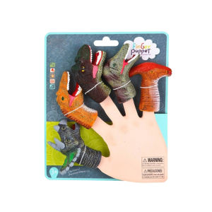 Pre-school Learning Tool: Realistic Finger Puppets - Dinosaurs