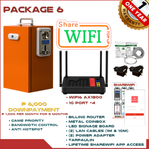 ShareWiFi Philippines | Package 6 | Installment | Piso WiFi Vendo Machine