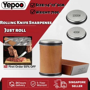 Germany Walnut Rolling Knife Sharpener for Straight Edge with Industry Diamonds Angle Technology with 15&20 Degrees