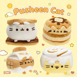 Sandwich Biscuit Cat Throw Pillow Pusheen The Cat Plush Toy Cat Doll Soft Stuffed Pillow for Girlfriend Children Birthday Gifts