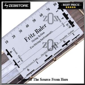Penggaris Ruler Pengukur Gauge String Action Pitch Guide Luthier Tool Guitar Bass Banjo Plasti