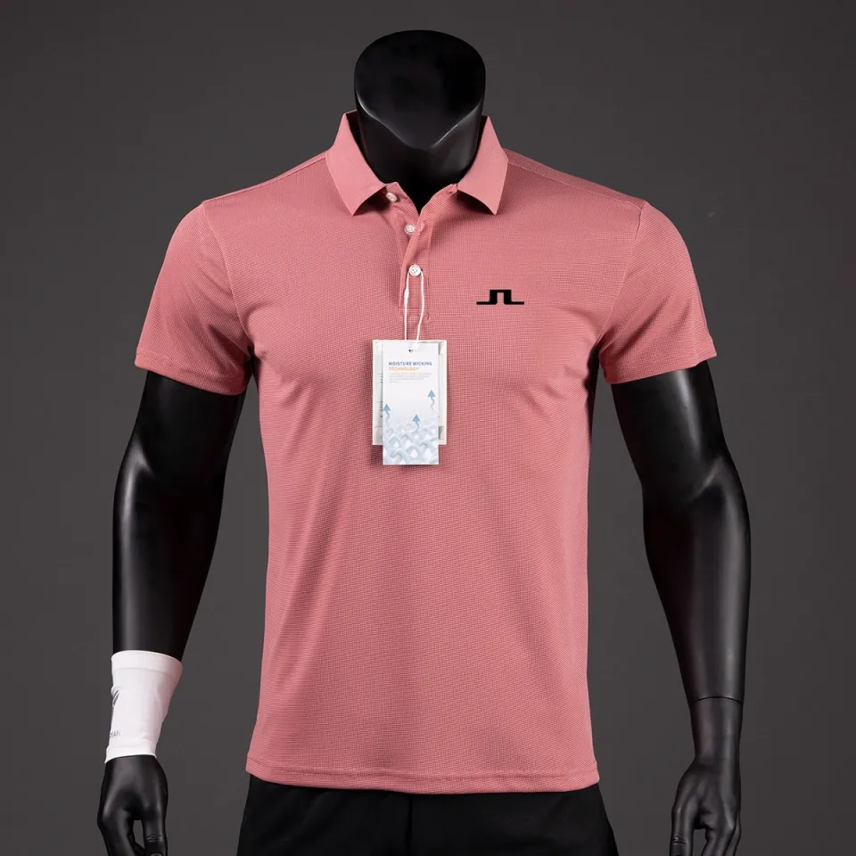 2023 Summer Golf Shirts Men Casual Polo Shirts Short Sleeves Summer  Breathable Quick Dry J Lindeberg Golf Wear Sports T Shirt