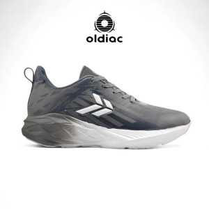 Oldiac Uniqeve - Sepatu Pria Dewasa Olahraga Sneakers Running AllBlack