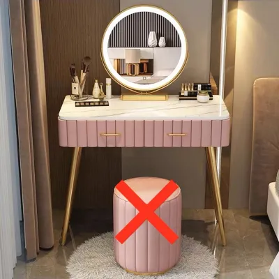 TAYLOR LIVING Multi-Functional Dressing Table Stool Bedroom Vanity Set Makeup Drawer Lock Desk