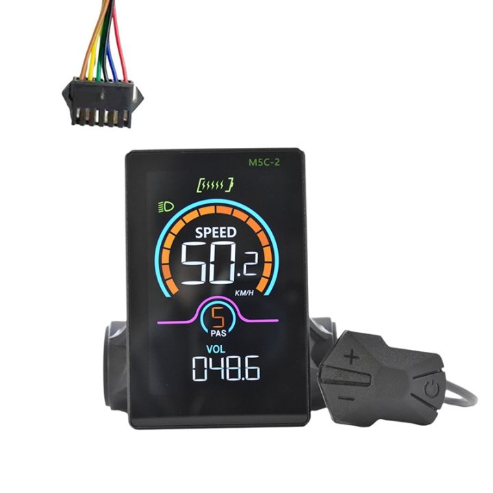H6C-2 E-Bike Meter Display LCD Velocímetro para scooter elétrica 6