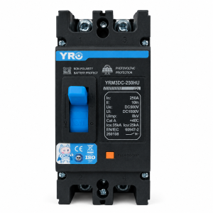 YRO DC MCCB 2P 125A 160A 200A 250A 500V Solar PV Battery Circuit Breaker | YRM3DC-HU Non-Polarity DC Breaker