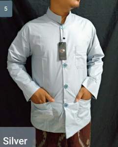 Koko Haibah Pria Dewasa Lengan Panjang Polos Al Kafi