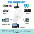 Kích sóng wifi 4 râu - cực mạnh (trắng)-Bộ câu trộm wifi hàng xóm-Bộ thu phát wifi mạnh gấp 4 lần wifi thường thu phát sóng lên đến 50m. 