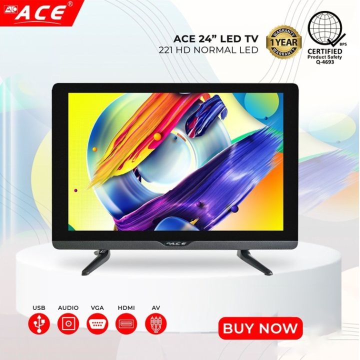 Ace 24" -221 HD LED TV Frameless Flat screen LED TV