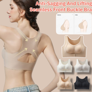 Anti-Sagging And Lifting Seamless Bra Adjustable Large Size Sports Bra Posture Correction Without Steel Ring