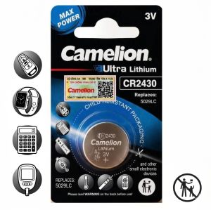 Pin CR2430 5011LC Camelion Ultra Lithium Max Power 3V Battery Vỉ 1 Viên
