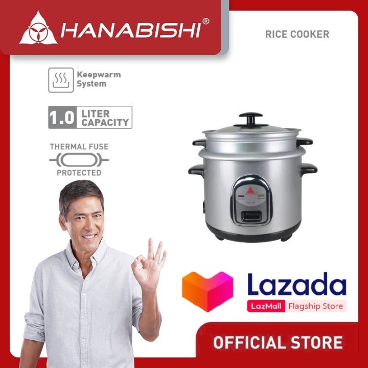 Hanabishi Rice Cooker HHRC10SS Automatic Rice Cooker 1 Liter (5 Cups