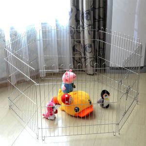 Bộ quây sắt 6 tấm 80x90cm màu vân đá cho chó mèo Quây sắt gấp gọn sơn tĩnh điện