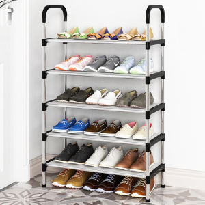 6 Layer shoe rack/ Tier stainless steel Stackable Shoes  Stand Holds 21 Pair of Shoes Rack Organizer Shoe Storage  Shelf Tower Adjustable Easy Assembly
