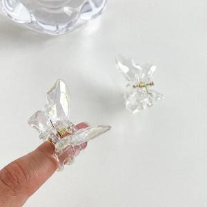 New Transparent Hair Claw Fashion Princess Butterfly Hair Clips for Women Non-slip Headband Hair Girl Hairpin Accessories