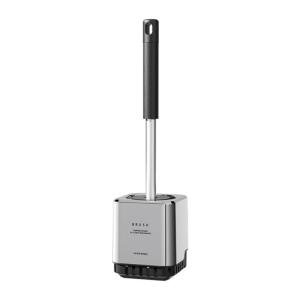 Wall Mounted Toilet Brush Long Handle Design Hygienic Antimicrobials Construction Flexible Scrubbing Head for Bathroom