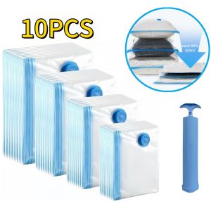 【NEW A 】1-10Pack Vacuum Storage Bags Space Saver Bags Compression for Comforters and Blankets Sealer Clothes Travel Packing Organizer