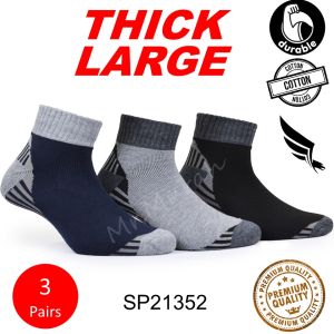Stokin Kerja Lelaki Tebal Cotton Work Socks Men Work Sock Long Large Wide Durable Thick Working Socks Safety Sock Safety Boots Sport Sock Stoking Tahan Lasak