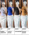 Buy 1 Get 2 Free (Total 3 pcs) Korean Sexy Double Lined Women's Tops Basic Casual double lining. 