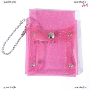 [COD] quanchufjia กระเป๋าเครื่องสำอางขนาดเล็กประดับด้วยเลื่อมน่ารักกระเป๋าใส่ลิปสติกโปร่งใสสีชมพูพวงกุญแจกระเป๋าแต่งหน้า