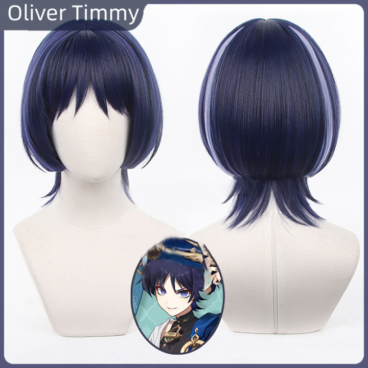 [Oliver Timmy] Genshin Impact Scaramouche Cosplay Wig Pre Styled Wigs ...