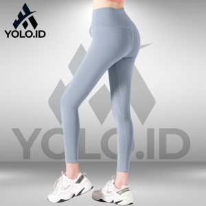 Legging Celana Olahraga Wanita High Waist Polos Yoga pants Sport Celana Lejing Wanita